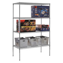 DIY Chrome Heavy Duty Grocery Bin Steel Wire Storage Shelf (CJ12045180A4C)